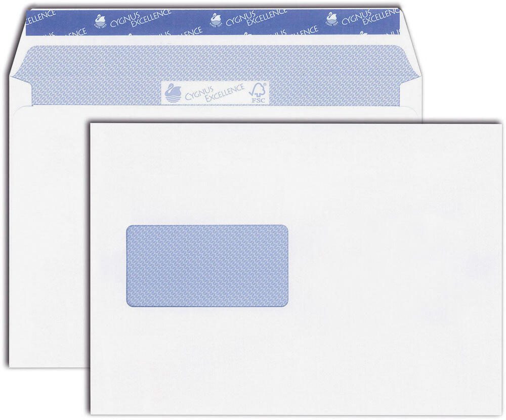 Enveloppes MAILmedia DIN C5 avec fenêtre autocollantes 1 boîte = 500 pcs. — lot de 500 pièces