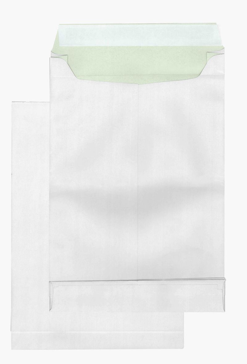 MAILmedia Poches pliantes DIN B4 blanches 1 boîte = 100 pièces — lot de 100 pièces