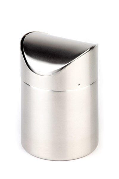 Poubelle de table APS 0,7 l argent