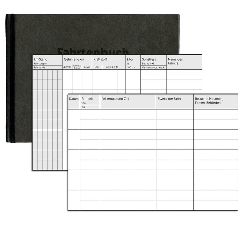 AVERY Zweckform Livre de bord pour véhicule (PKW) avec consommation de carburant DIN A6 horizontal 1x 48 pages