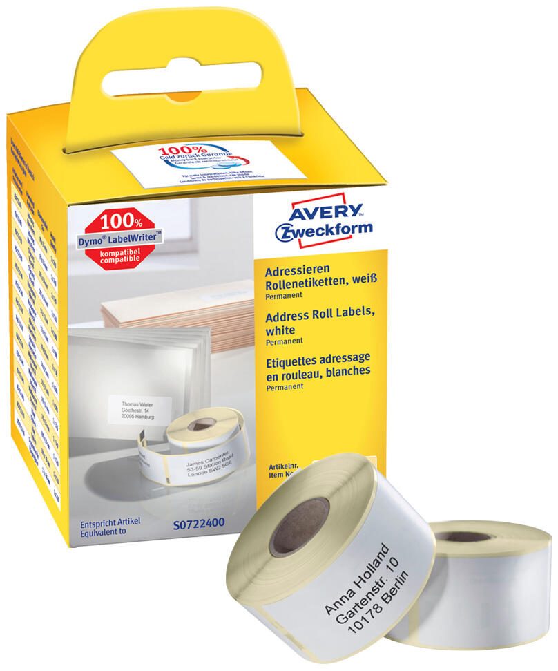 Étiquettes d'adresse Avery Zweckform 1 boîte = 2x 260 étiquettes — lot de 2
