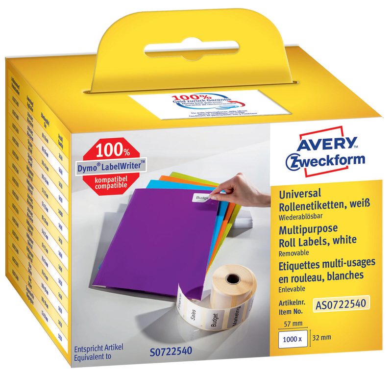 Étiquettes polyvalentes Avery Zweckform 1 boîte = 1 000 étiquettes