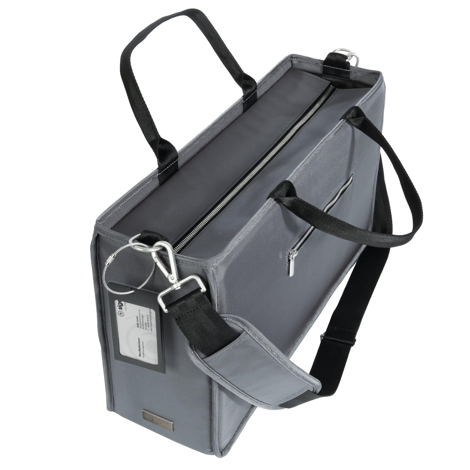 Sacoche premium pour ordinateur portable gris foncé 15,0 kg, jusqu'à 44,0 cm (17,3 pouces) de SIGEL