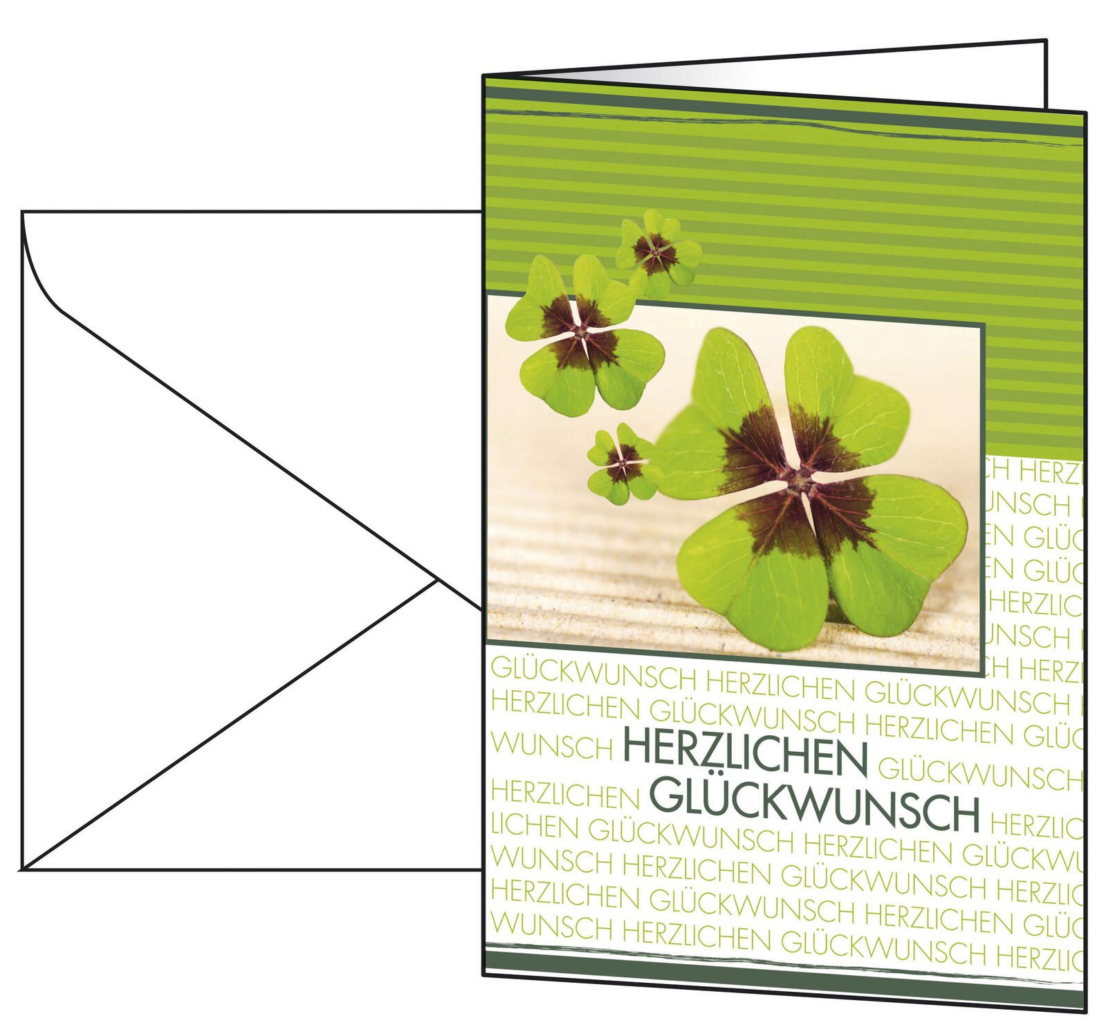 Cartes de vœux SIGEL Fortune DIN A6 1 pack = 10 pièces — lot de 10 pièces
