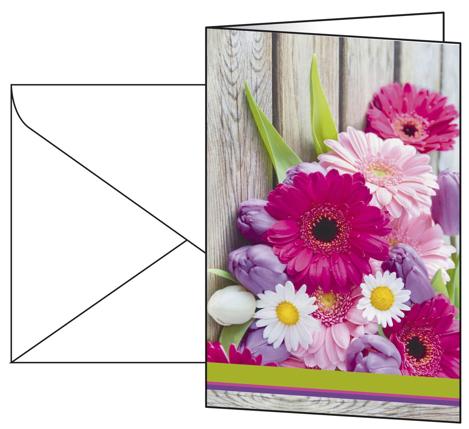 SIGEL Cartes de vœux Colorful DIN A6 - 1 pack = 10 pièces — lot de 10 pièces