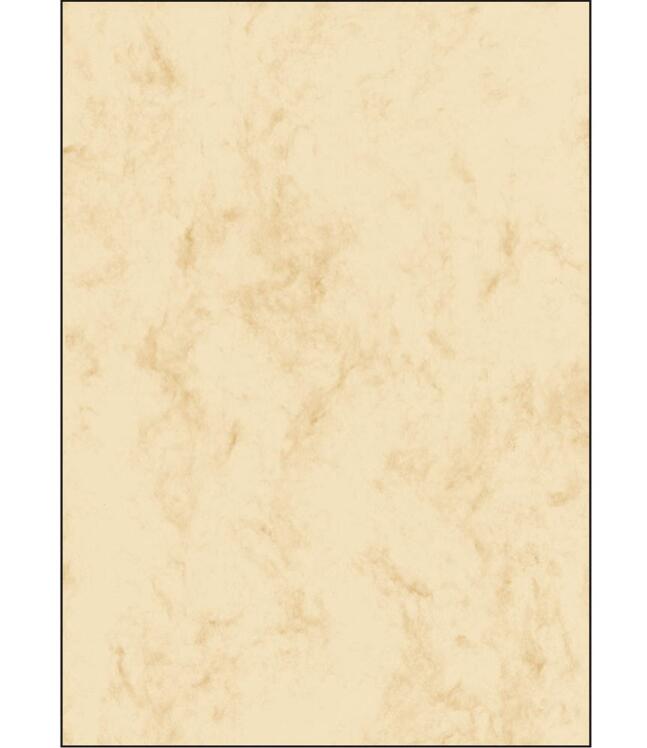 sigel papier motif marbre beige DIN A4 90 g/m² - 100 feuilles