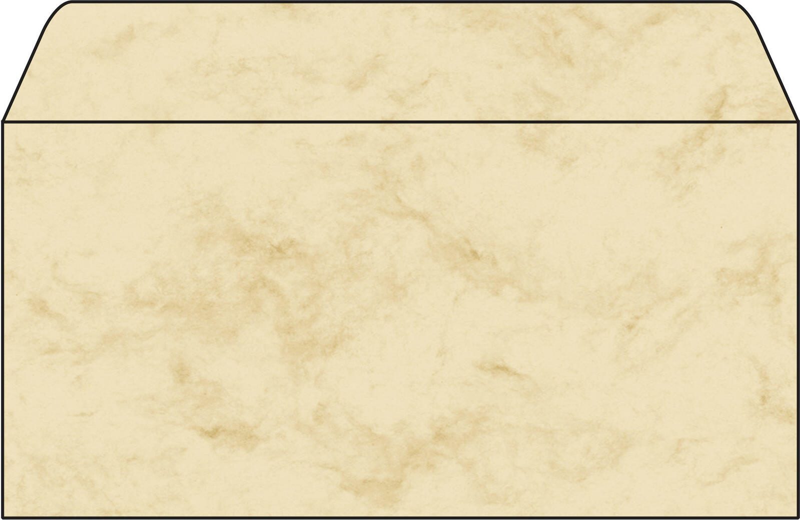 SIGEL Enveloppes à motif DIN long sans fenêtre autocollantes humides 1 boîte = 50 pcs. — lot de 50 pièces