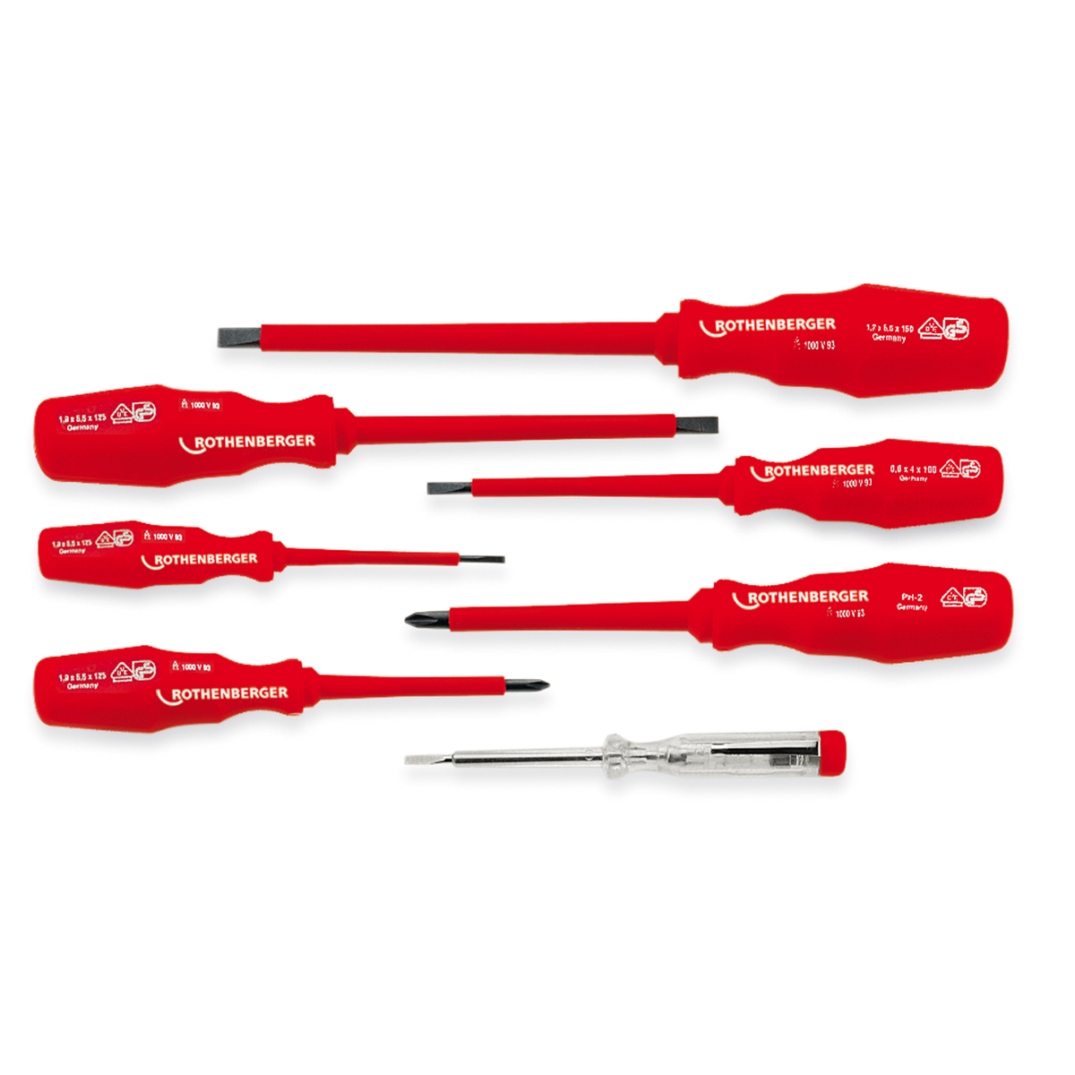 ROTHENBERGER Set de tournevis VDE, 7 pièces - 323126