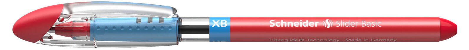 Schneider Slider Basic XB Stylo à bille 0,7 mm rouge 1 boîte = 10 pièces — lot de 10 pièces
