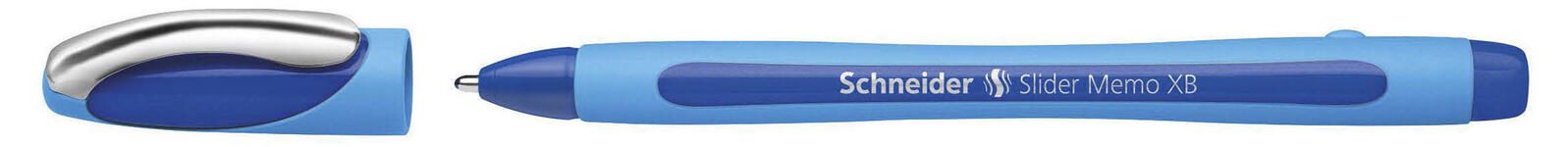 Stylo à bille Schneider Slider Memo 0,7 mm Bleu 1 boîte = 10 pièces — lot de 10 pièces