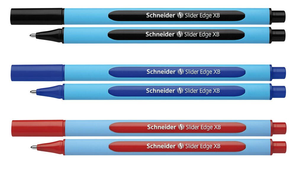 Stylo à bille Schneider Slider Edge 0,7 mm Noir 1 boîte = 10 pièces — lot de 10 pièces