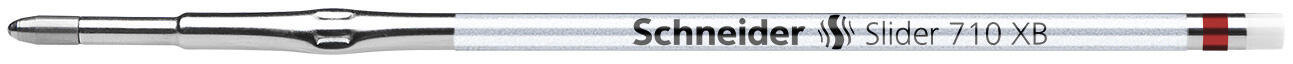 Schneider Cartouches de stylo à bille Slider 710 XB 0,7 mm Rouge - 1 boîte = 10 pièces — lot de 10 pièces