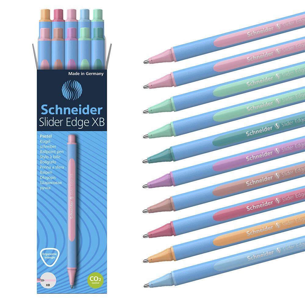 Stylo à bille Schneider 0,75 mm multicolore 1 boîte = 10 pièces — lot de 10 pièces