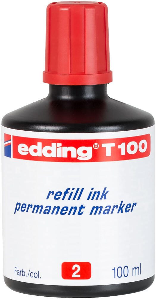 Encre de recharge edding T 100 4-T100002 100 ml rouge
