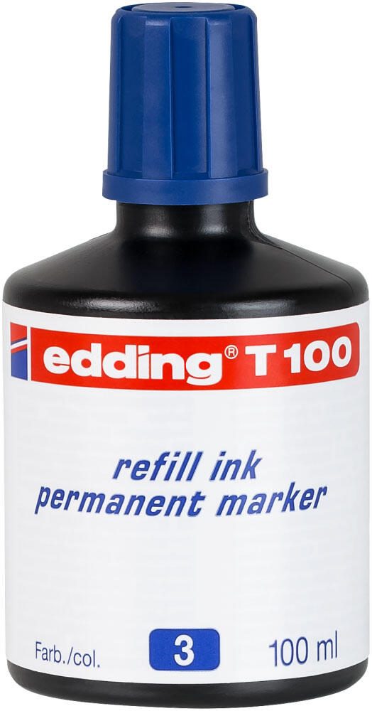 Encre de recharge T 100 edding 4-T100003 100 ml bleu