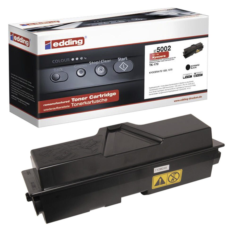 Cartouche d'encre edding EDD-5002 noir compatible avec KYOCERA TK-170