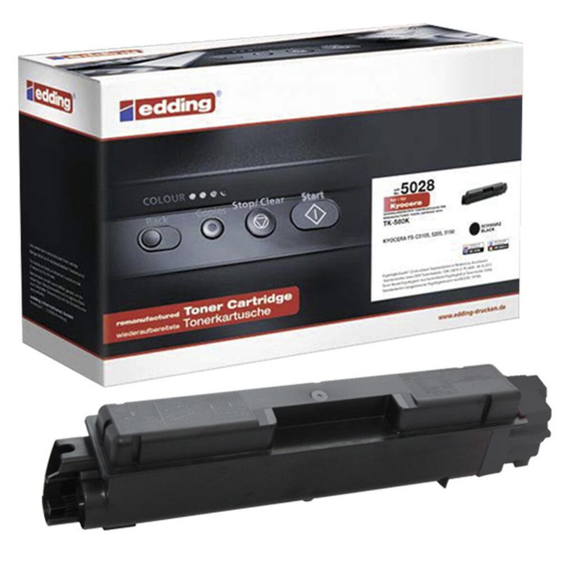 Toner edding EDD-5028 noir compatible avec KYOCERA TK-580K