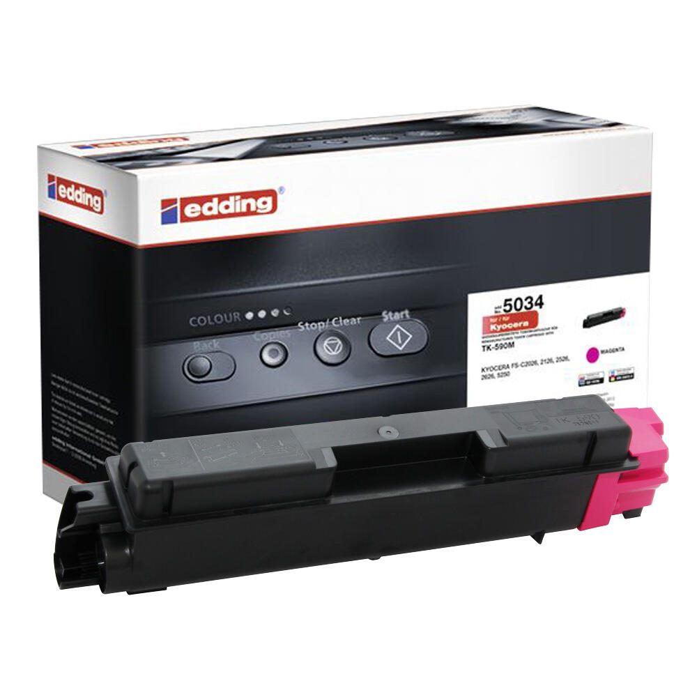 Toner edding EDD-5034 magenta compatible avec KYOCERA TK-590M
