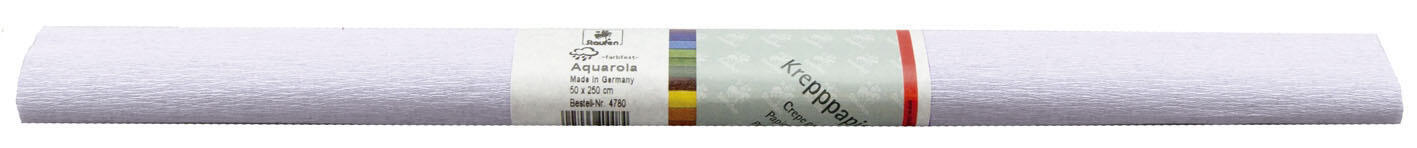 Papier crépon WEROLA Aquarola 32 g/m² blanc 1 pack = 10 rouleaux