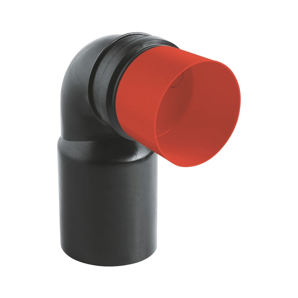 Grohe coude d'évacuation DN 80/100 pour systèmes d'installation, Noir, 42946000