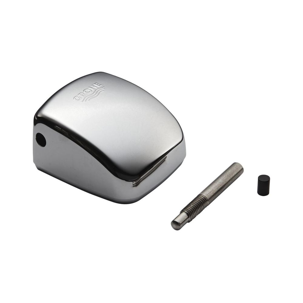 Grohe Levier complet avec cache pour chasse d'urinoir encastré, chromé, 43052000