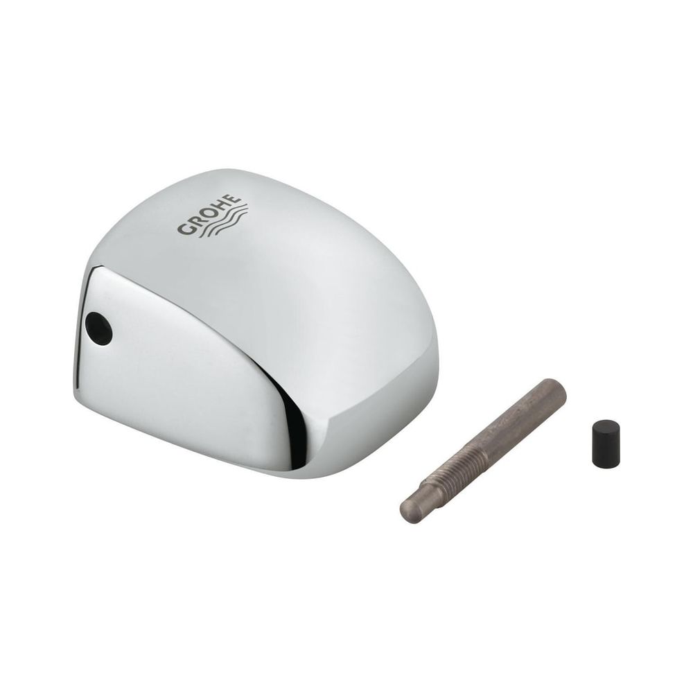 Levier à capuchon complet Grohe pour chasse d'urinoir, métal, chromé, 43054000