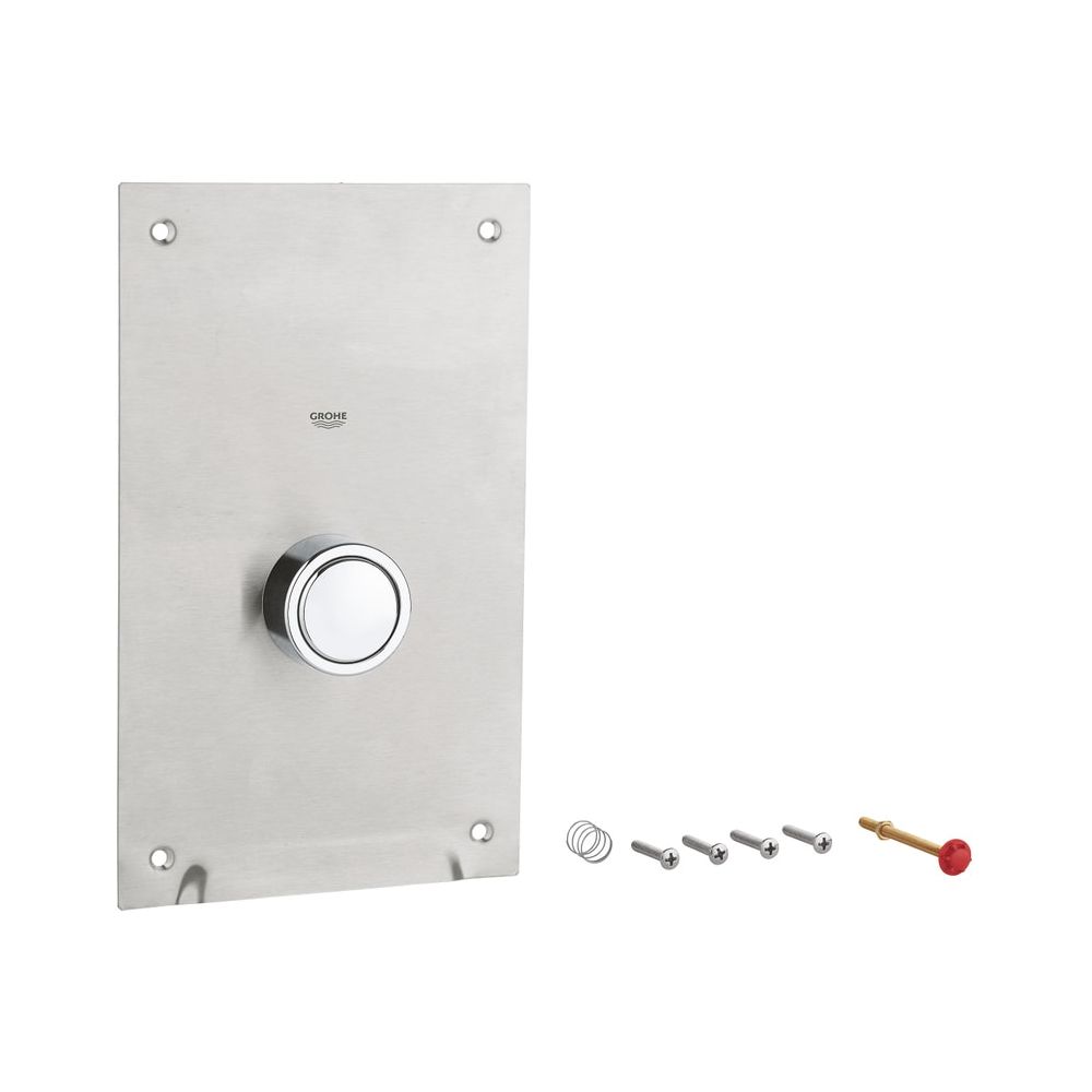 Plaque de recouvrement complète Grohe pour robinetterie de remplacement, chromée, 43176000
