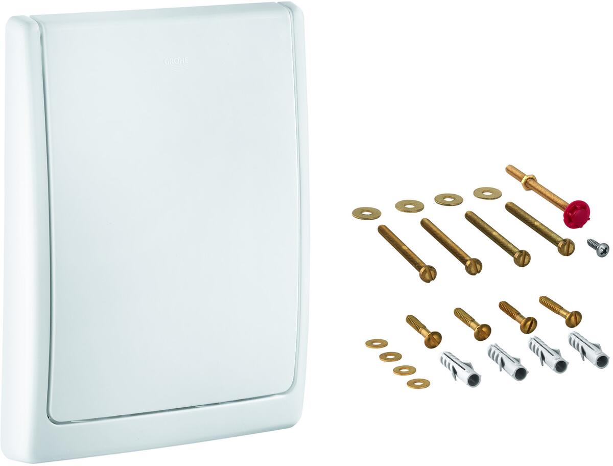 GROHE Plaque de recouvrement pour chasse d'eau encastrée, blanc alpin (43179SH0)