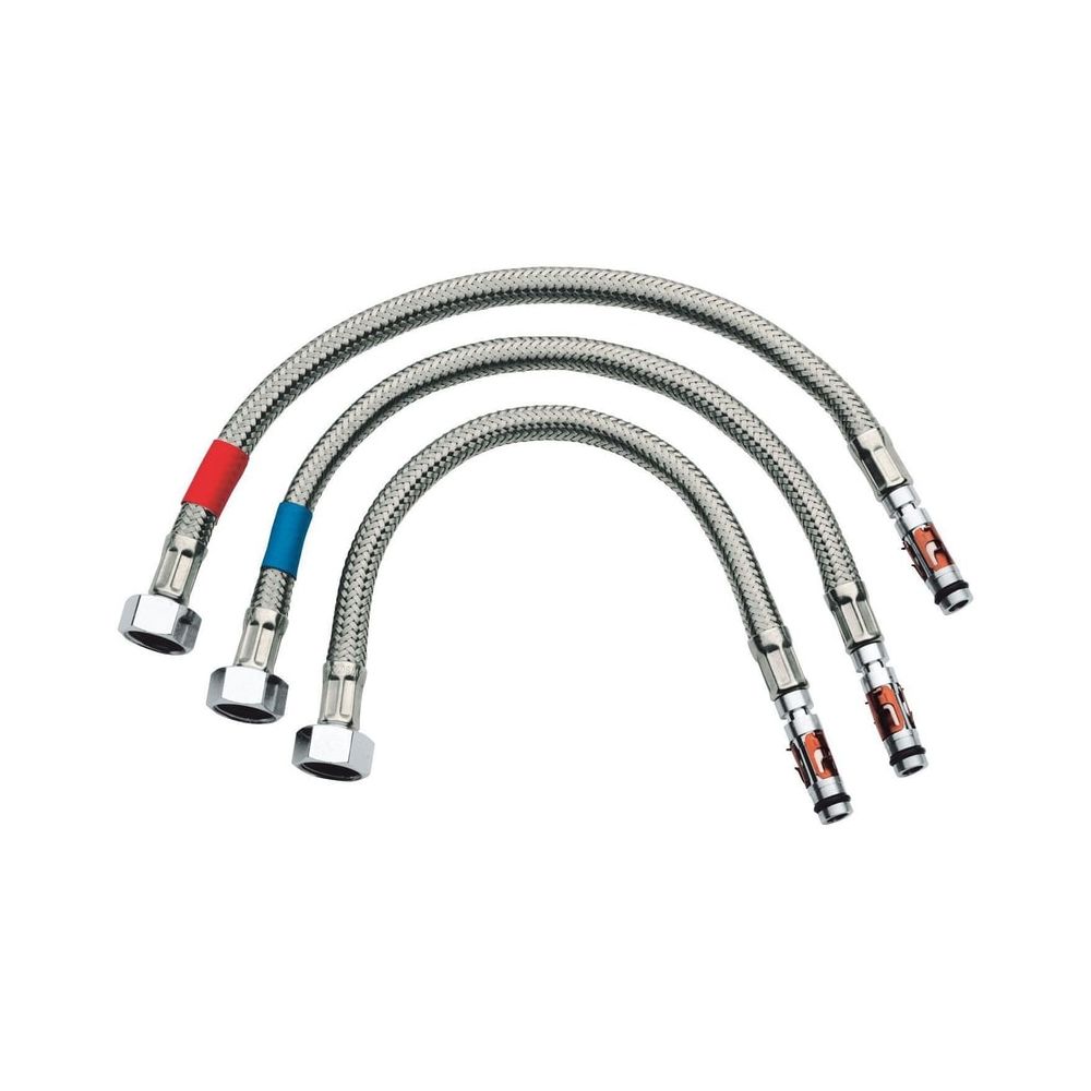 Jeu de flexibles de raccordement Grohe pour Eurodisc, chromé, 43566000