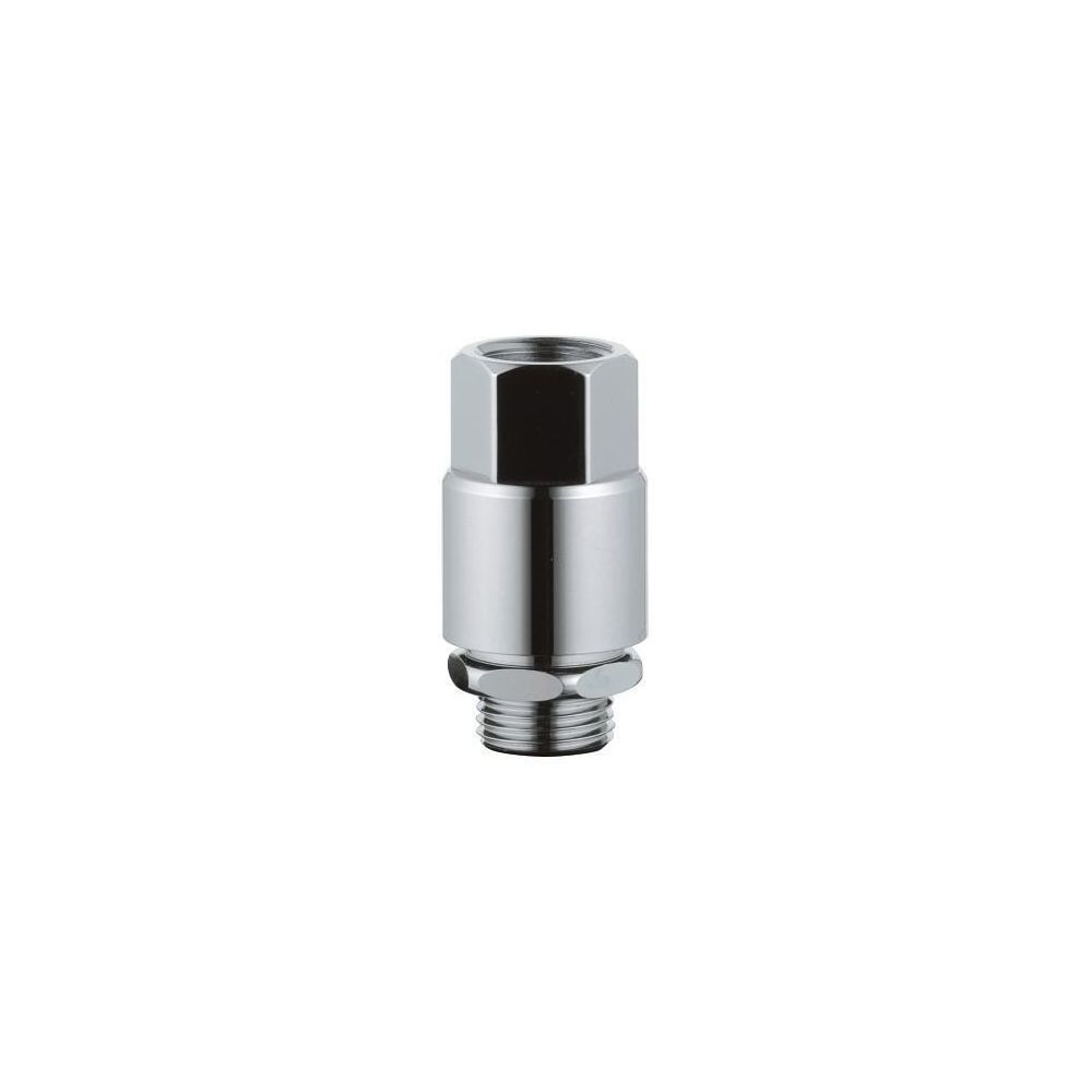 Aérateur de tuyau Grohe, DN 15, montage vertical, dispositif de sécurité type HD, protection anti-retour intégrée, chromé