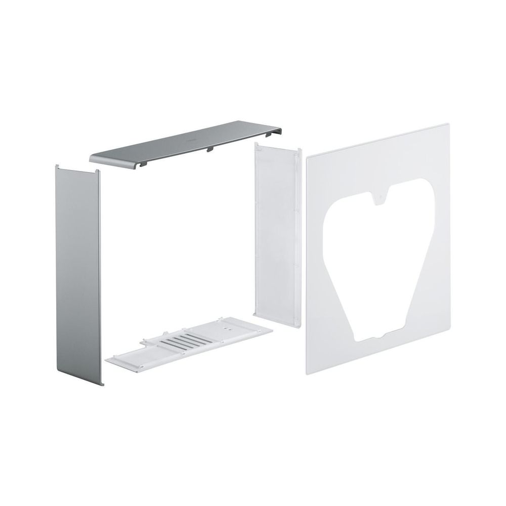 Grohe Kit de panneaux pour Sensia IGS WC douche, boîtier chromé mat, façade blanc alpin, 14911LP0