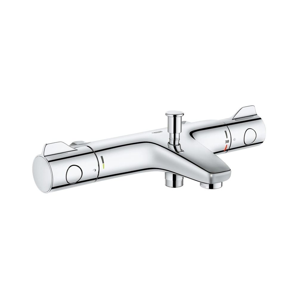 Mitigeur thermostatique Grohe Grohtherm 800 pour baignoire, montage mural, chromé, 34568000