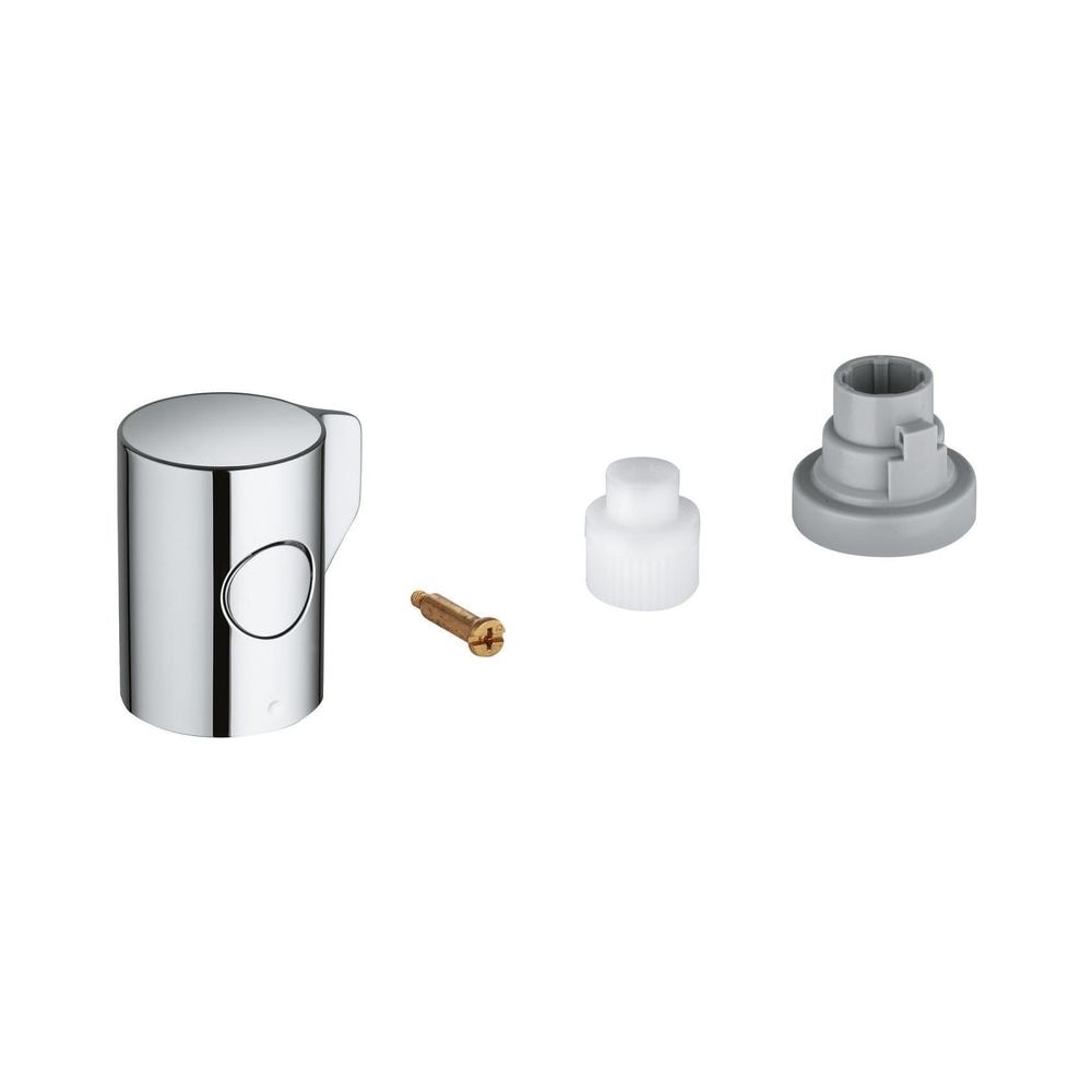 Grohe Poignée d'arrêt avec touche Éco, EcoButton, pour Grohtherm, chromé, 47980000