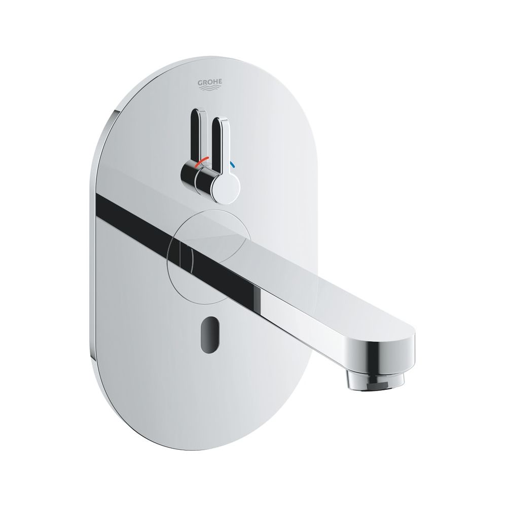Grohe Électronique infrarouge pour lavabo Eurosmart Cosmopolitan E Bluetooth, avec mitigeur, kit de montage prêt à poser boîtier encastré, chromé
