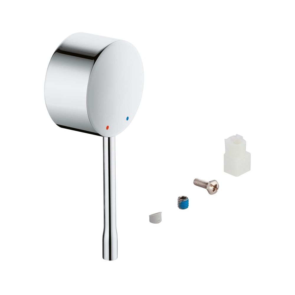 Grohe Levier pour mitigeur deux trous Essence, montage mural, pour cartouche 35 mm, métal, chromé, 46916000