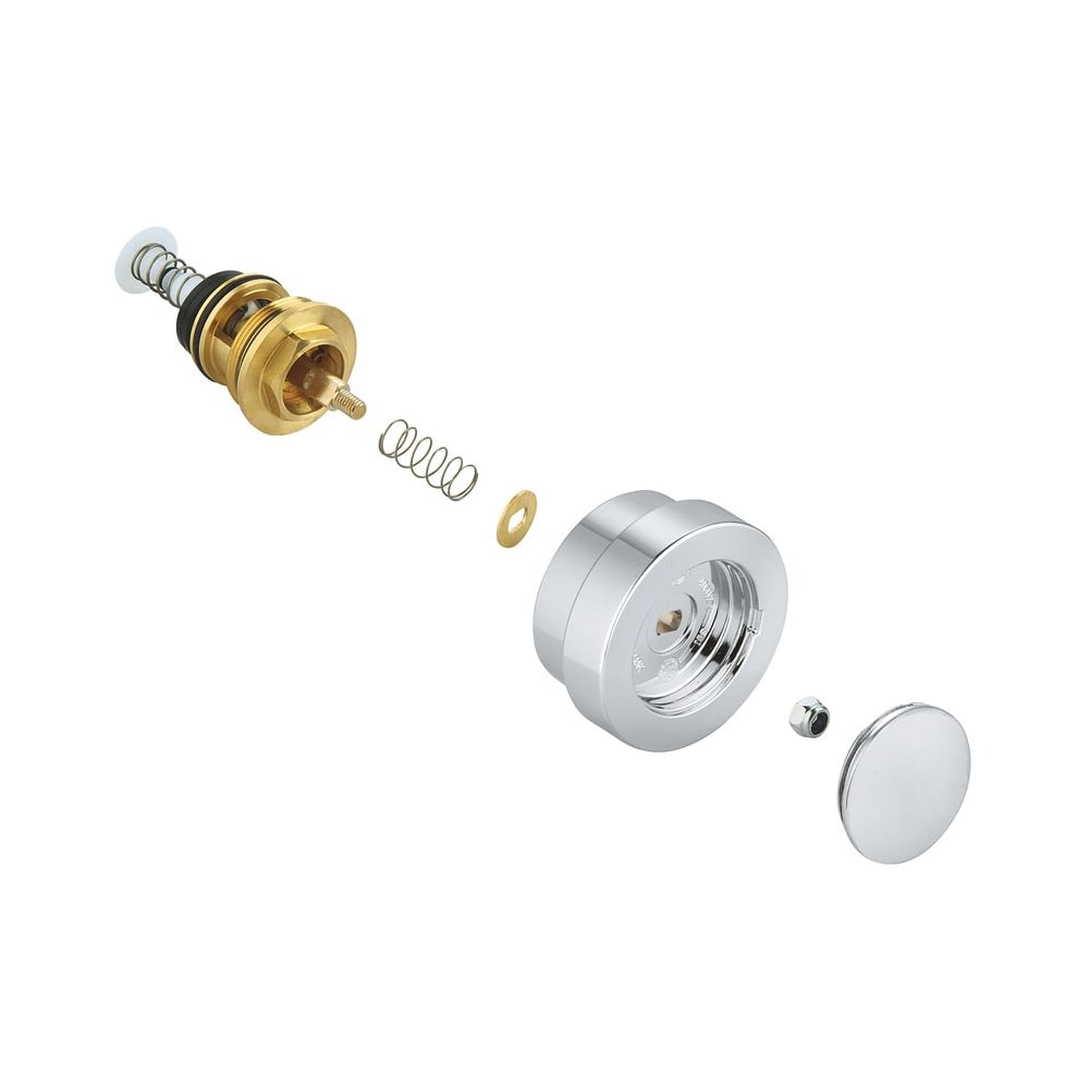 Kit de conversion Grohe pour robinet de baignoire Essence à levier unique, montage mural, avec bouton de commutation, chromé, 46920000