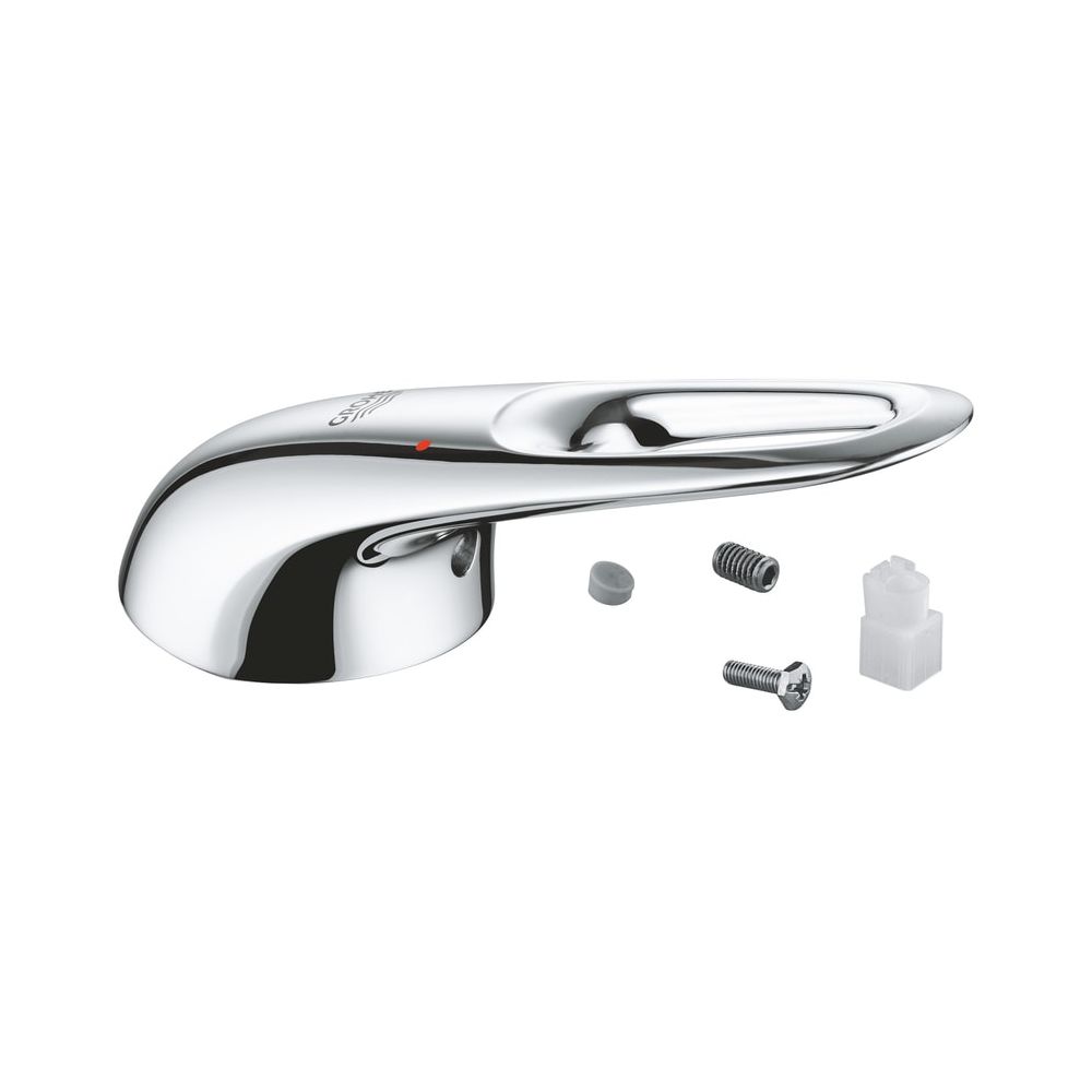 Grohe Levier, poignée métallique ouverte pour robinetterie monocommande de lavabo et bidet, diamètre nominal 15, chromé, 46938000