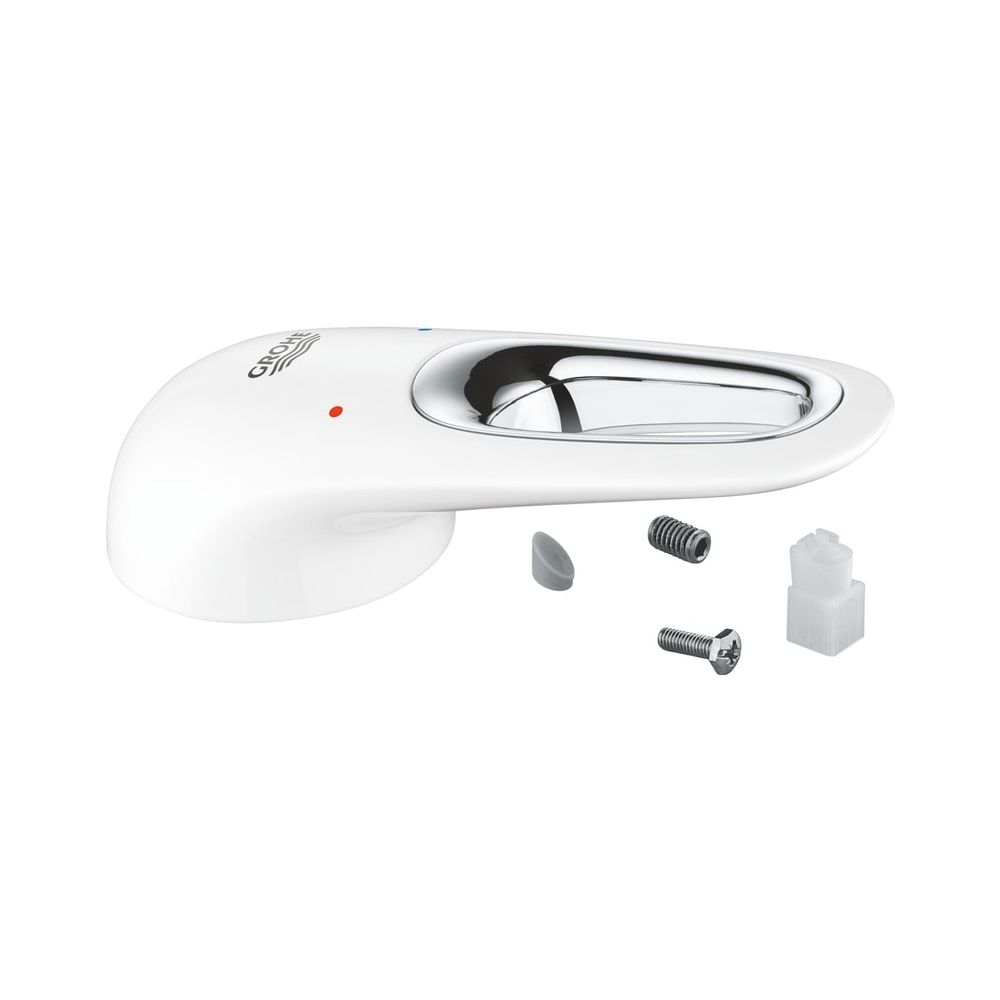 Levier métallique Grohe pour mitigeur à deux trous, Moon White, 46941LS0