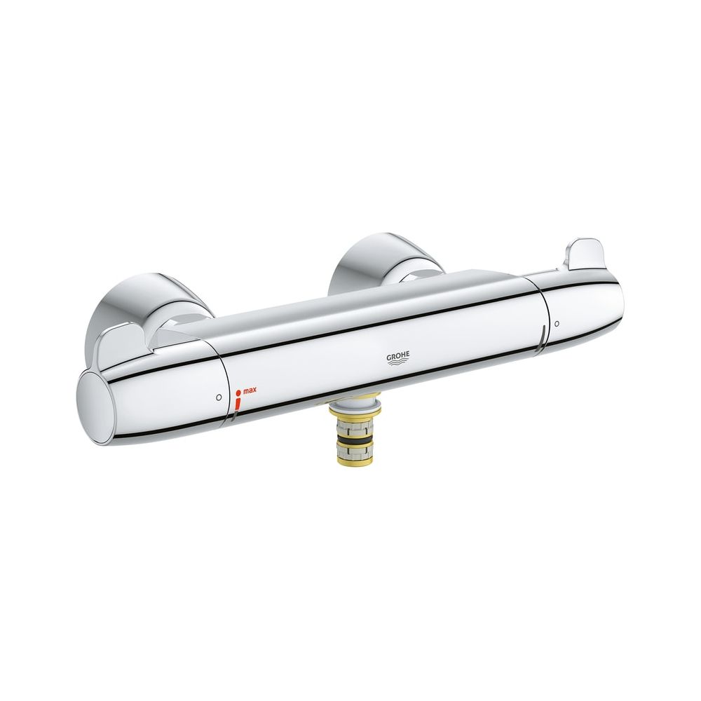 Grohe Grohtherm Special Robinetterie mitigeur thermostatique pour lavabo, montage mural, sans bec, sortie basse pour bec, chromé, 34666000