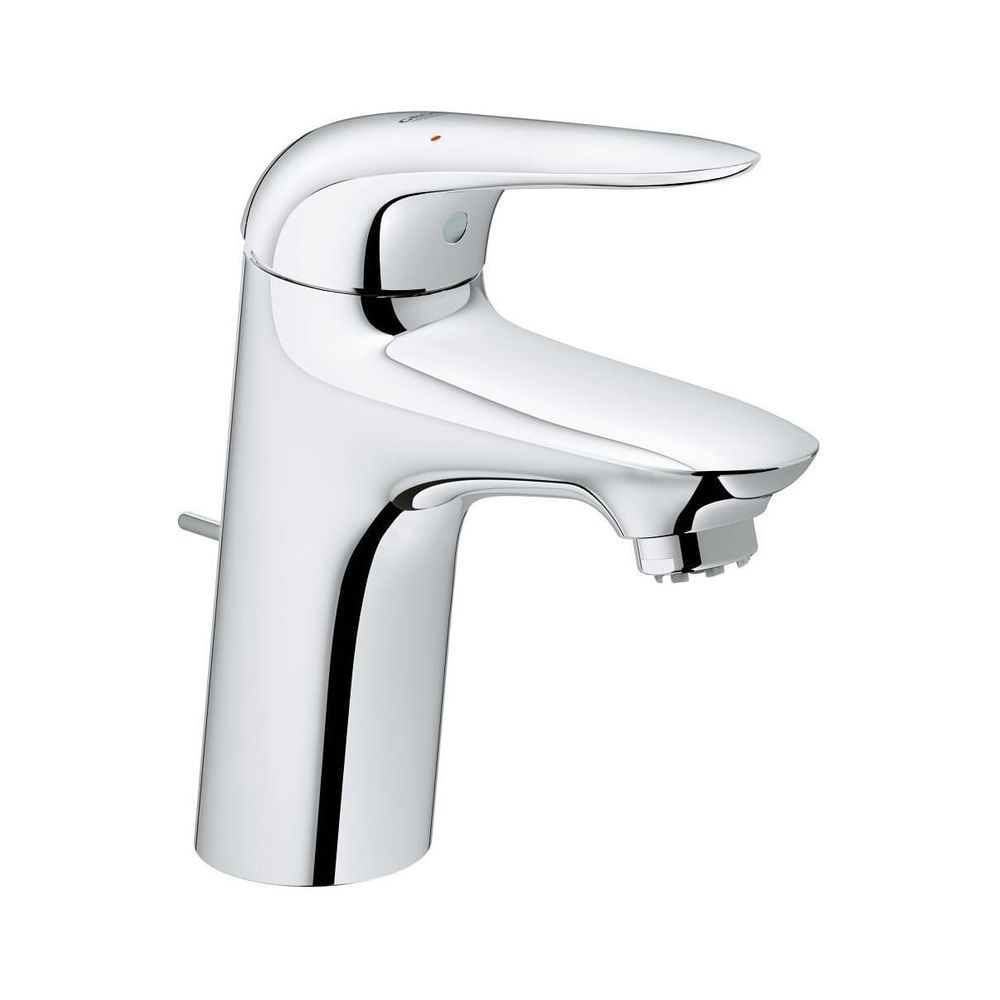 Mitigeur monocommande Grohe Eurostyle pour lavabo, taille S, bec fermé en métal, basse pression, chromé, 23710003