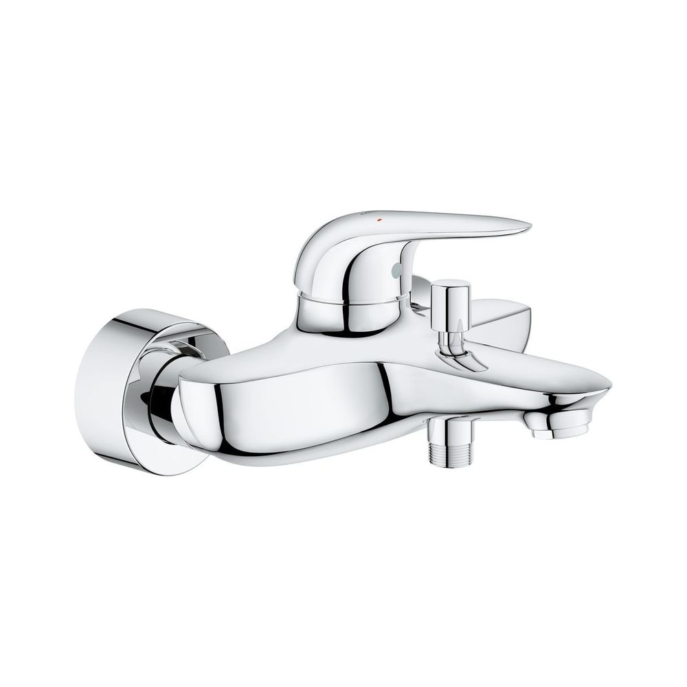 Mitigeur de baignoire Grohe Eurostyle, montage mural, chromé, 23726003