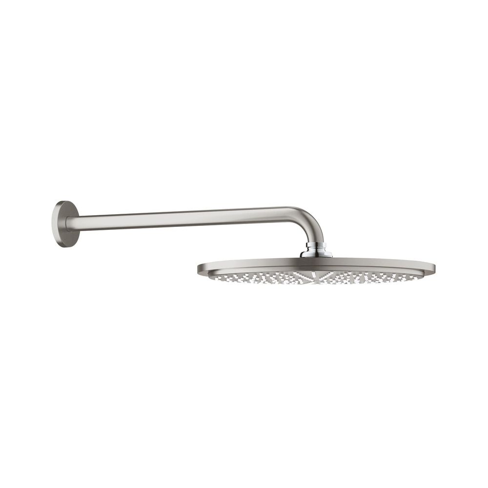 Grohe Rainshower Cosmopolitan 310 Set de douchette de tête, bras de douche 380 mm, Supersteel, 26066DC0