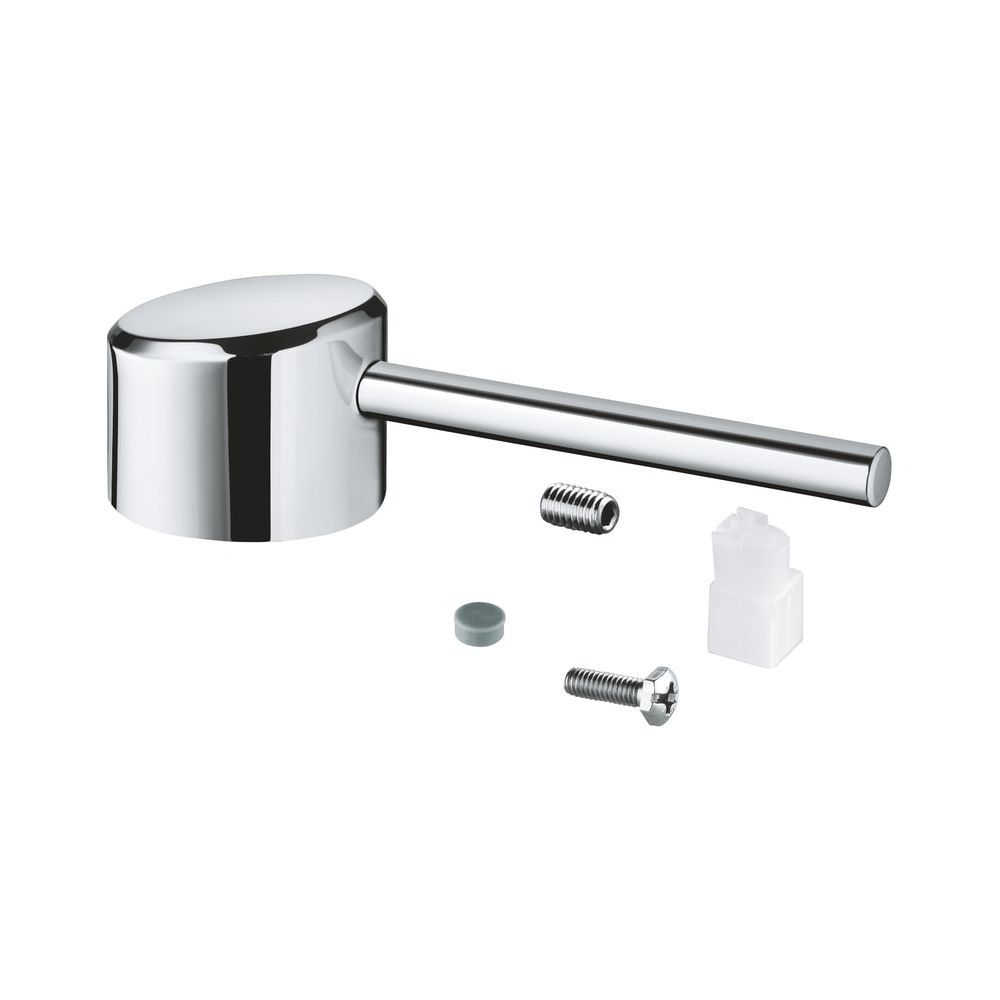 Levier Grohe pour cartouche 28 mm pour batterie de cuisine Concetto à un seul levier avec pommeau SpeedClean Profi extractible, métal, chromé