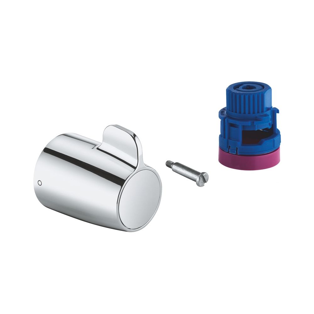 Poignée d'arrêt, montage mural, avec Aquadimmer, poignées ergonomiques en métal, pour Grohtherm Special robinet de baignoire, chromé, 49004000