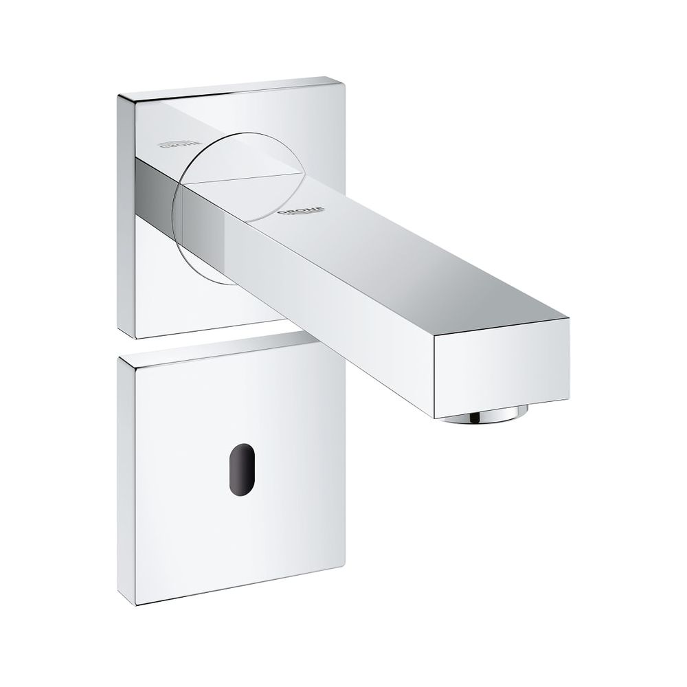 Électronique infrarouge Grohe Eurocube E pour robinetterie murale de lavabo, kit Rapid SL/kit de construction brute, avec transformateur 100-230V, chromé, 36442000