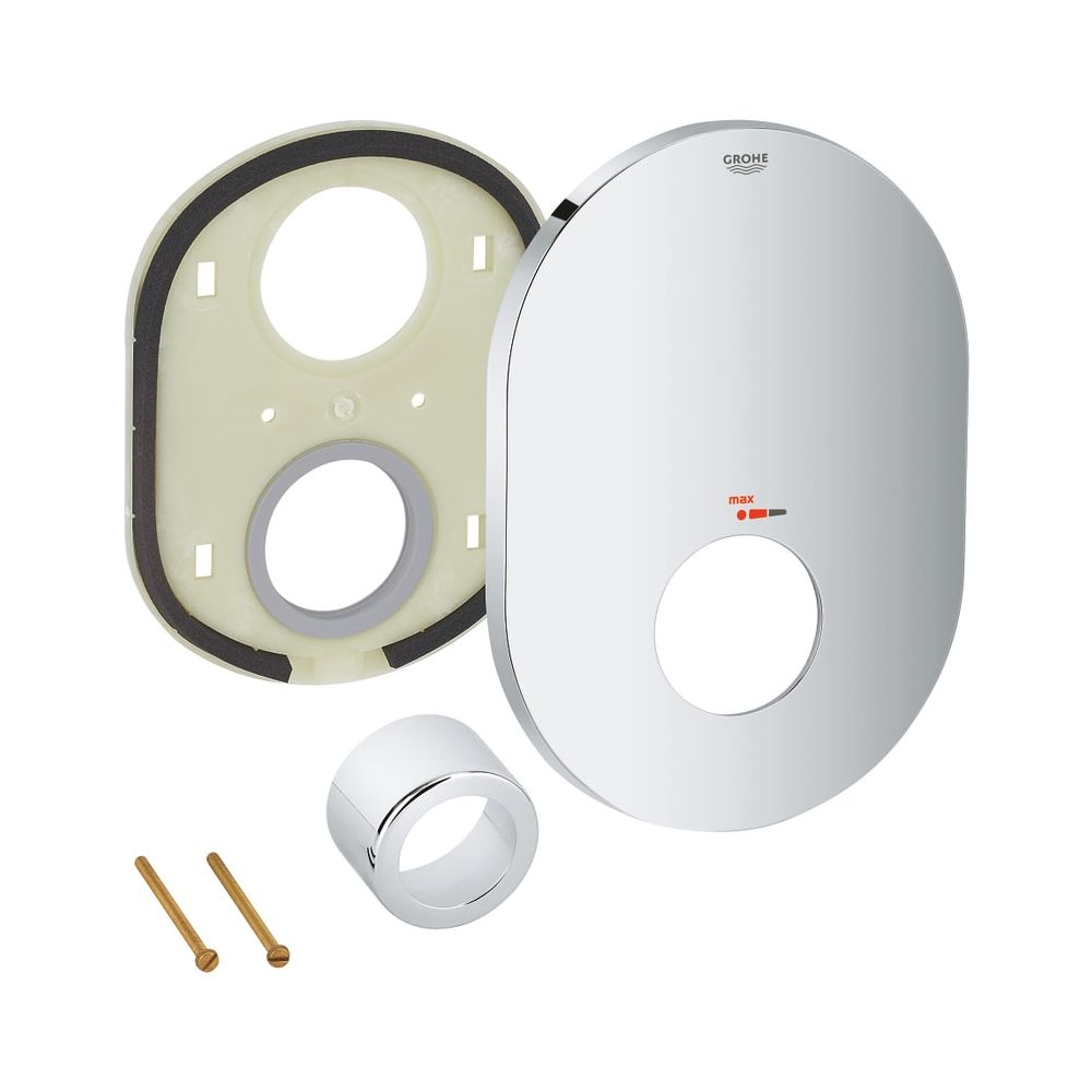 Rosace Grohe pour kit de montage complet Grohtherm Special (thermostat central), chromé, 49011000