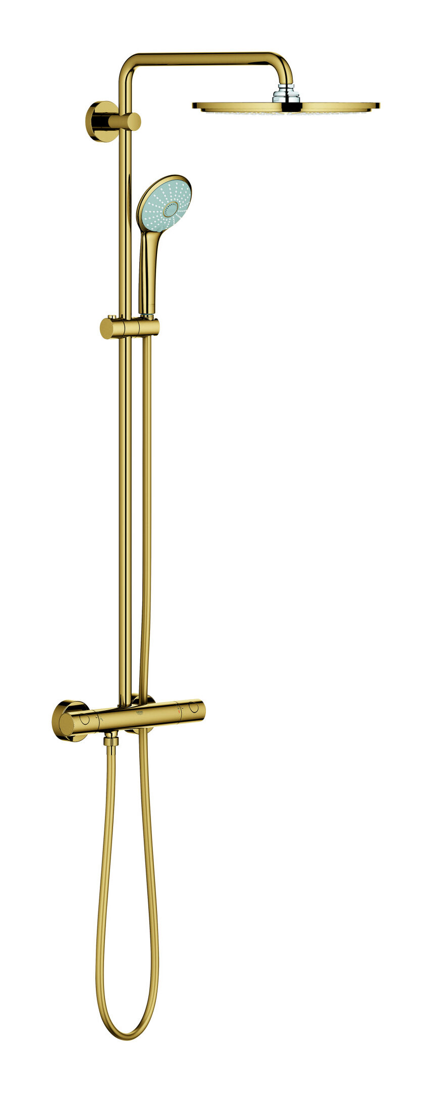 GROHE Euphoria Système de douche 310 avec mitigeur thermostatique, pour montage mural, Cool Sunrise (26075GL0)