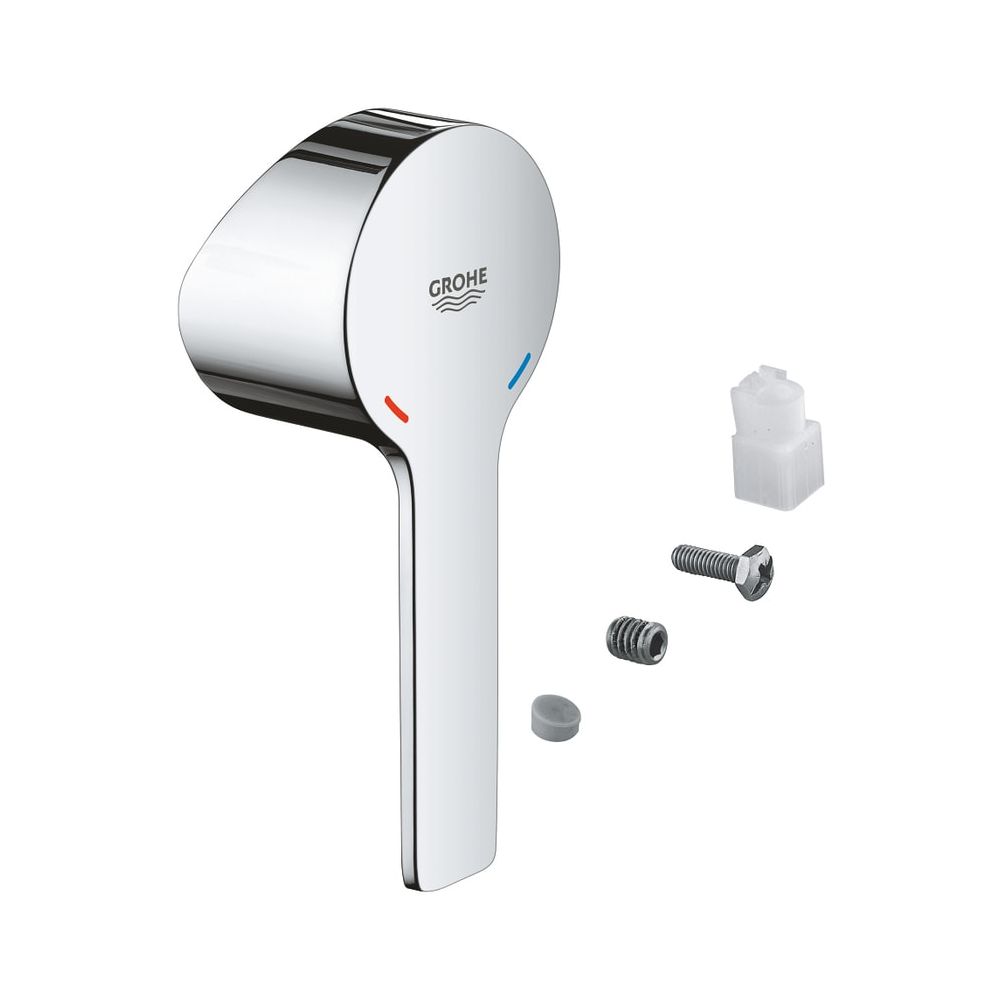 Levier Grohe pour cartouche 35 mm pour batterie de lavabo Lineare à deux trous, métal, chromé, 46982000