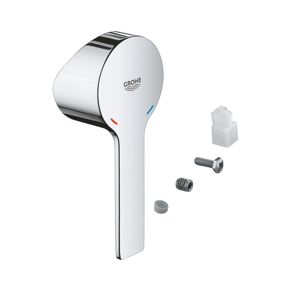 Grohe Levier pour cartouche 35 mm pour mitigeur monocommande linéaire de douchette et de baignoire, Métal, Chromé, 46987000