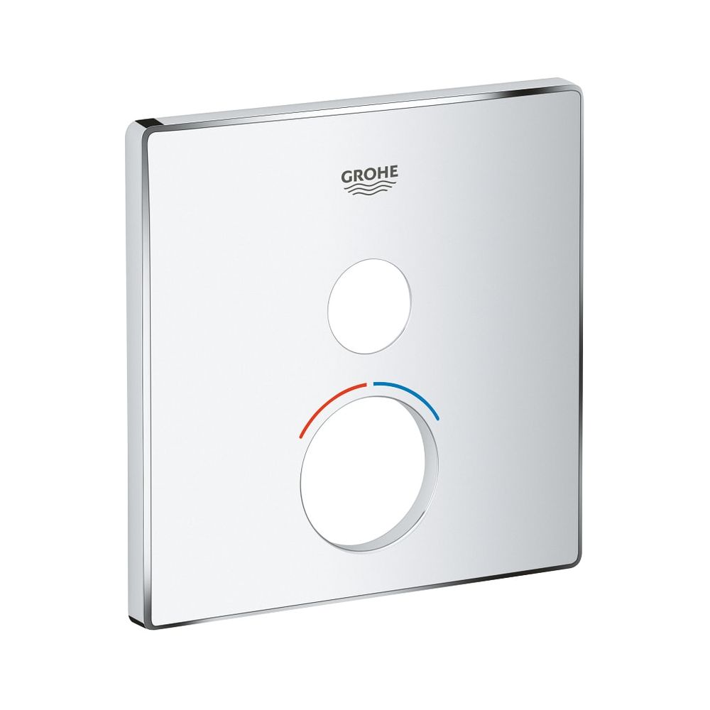 Grohe Rosace carrée pour SmartControl pour mitigeurs avec 1 vanne d'arrêt, chromée, 46994000